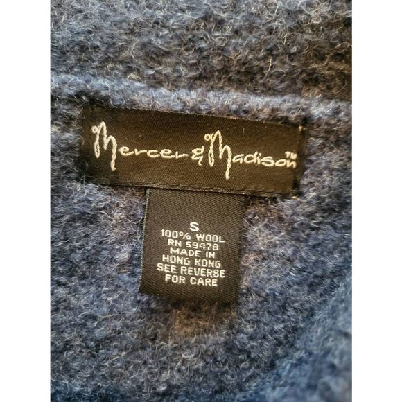 Mercer & Madison Jacket Women's Small Boiled Wool Tailored Zip Up Lagenlook - Picture 3 of 4